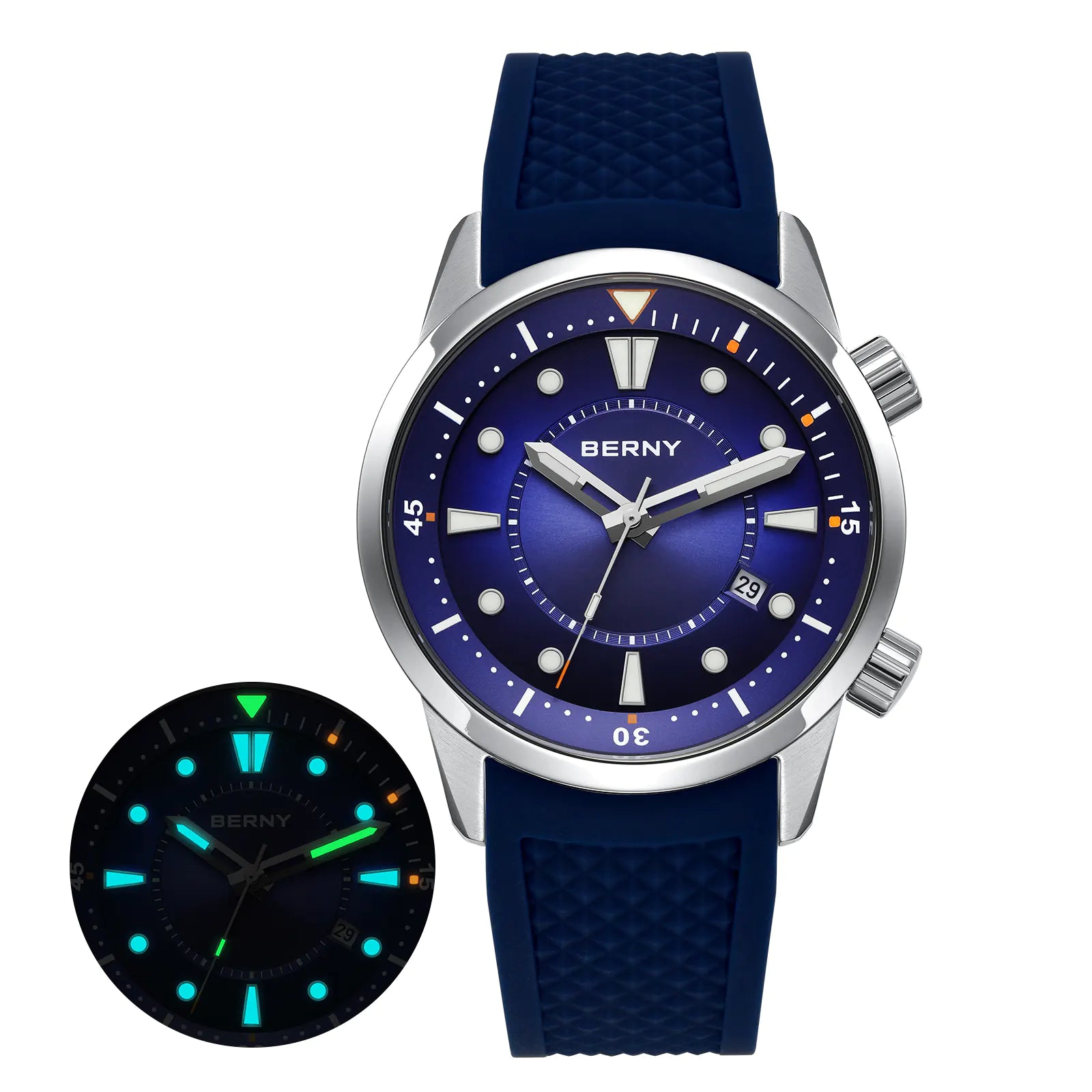 BERNY-Men Automatic Compressor Diver Watch V5-AM539M