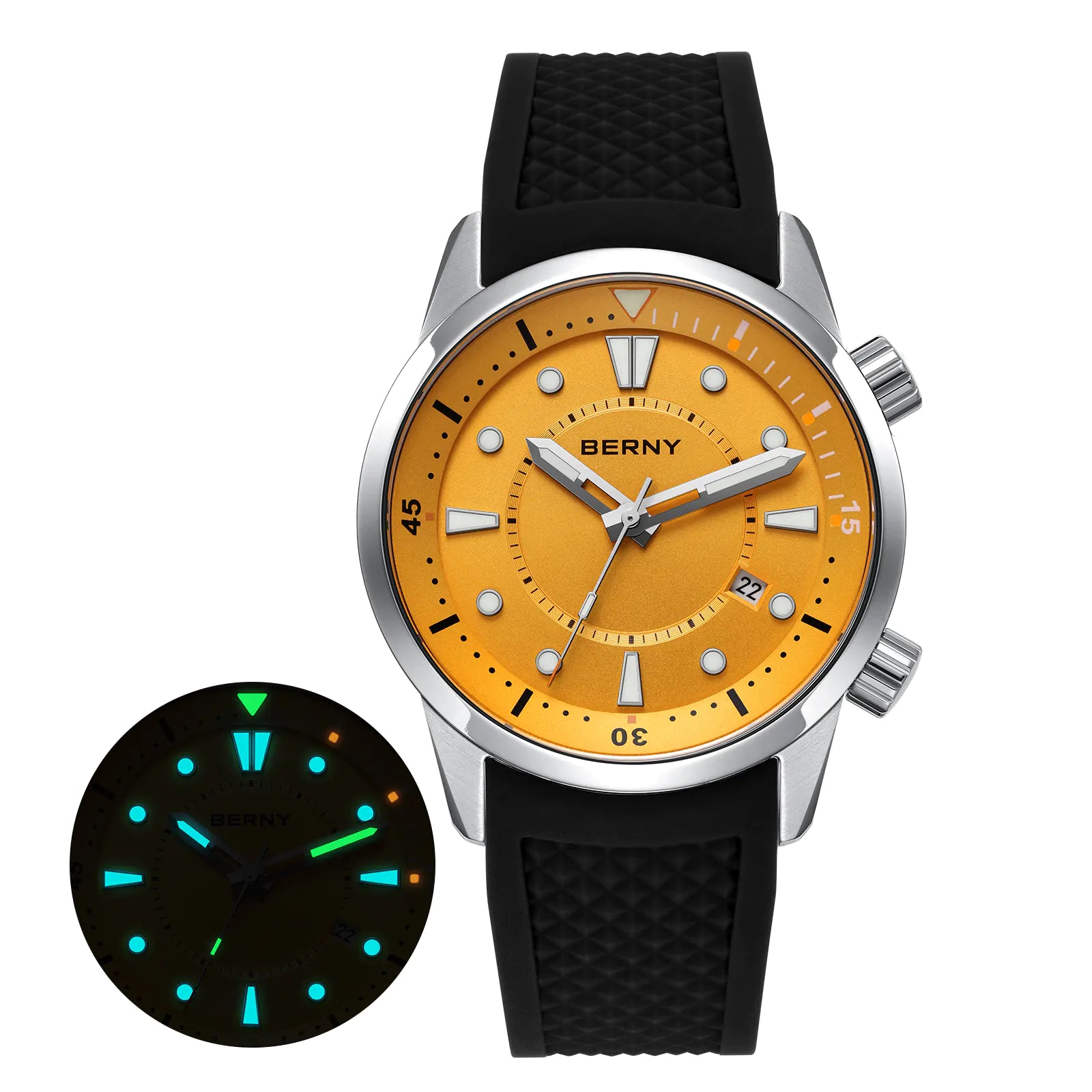 BERNY-Men Automatic Compressor Diver Watch V5-AM539M