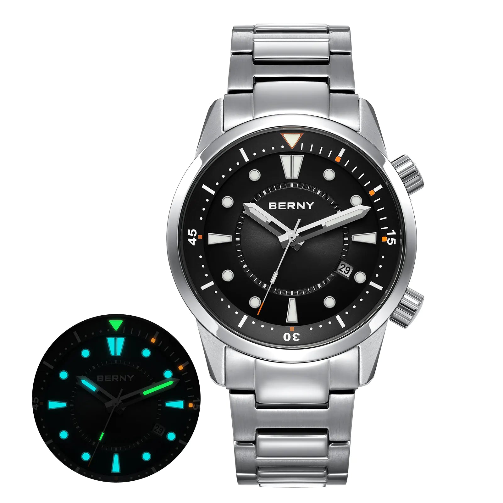 BERNY-Men Automatic Compressor Diver Watch V5-AM539MS