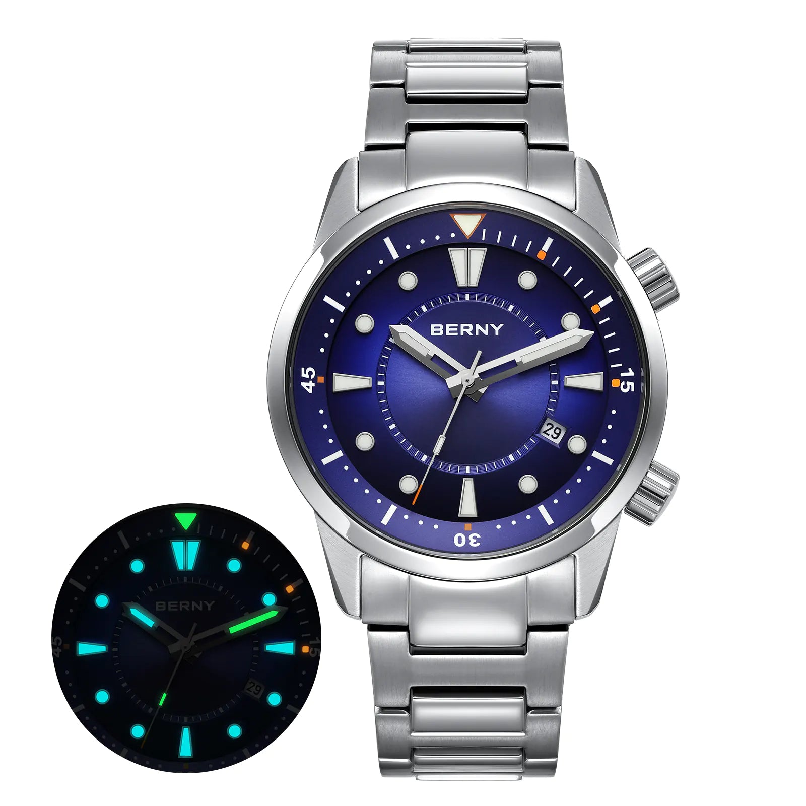 BERNY-Men Automatic Compressor Diver Watch V5-AM539MS