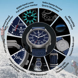 BERNY-Men Quartz Titanium Field Watch-T2566M