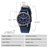 BERNY-Men Quartz Titanium Field Watch-T2566M