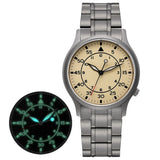 BERNY-Men Quartz Titanium Field Watch-T2566MS