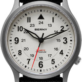 BERNY-Men Quartz Titanium Field Watch-T2596M