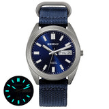 BERNY-Men Quartz Titanium Dress Watch-T2567MS