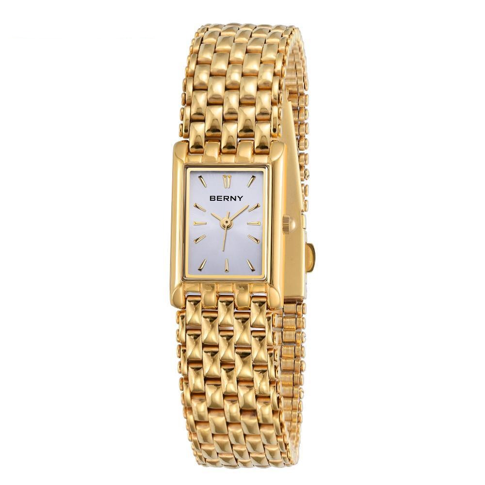 Berny-Women Quartz Square Gold Watch-2166L - BERNY® WATCH Official Store