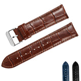 BERNY-Genuine Leather Quick Release Square Scale Watch Strap