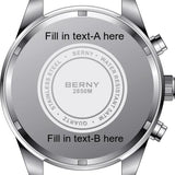 BERNY-Customize-Men Quartz Chronograph Sport Watch-2830M