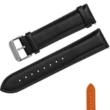 BERNY-Black Genuine Leather Quick Release Watch Strap