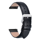 BERNY-Black Genuine Leather Quick Release Watch Strap | Pin Buckle