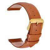 BERNY-Brown Genuine Leather Quick Release Watch Strap | Pin Buckle