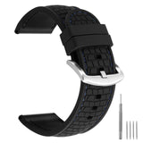BERNY-Silicone Tire texture Stitched Watch Strap